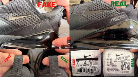 shoe real vs fake 270 nike|genuine nike 270 shoes.